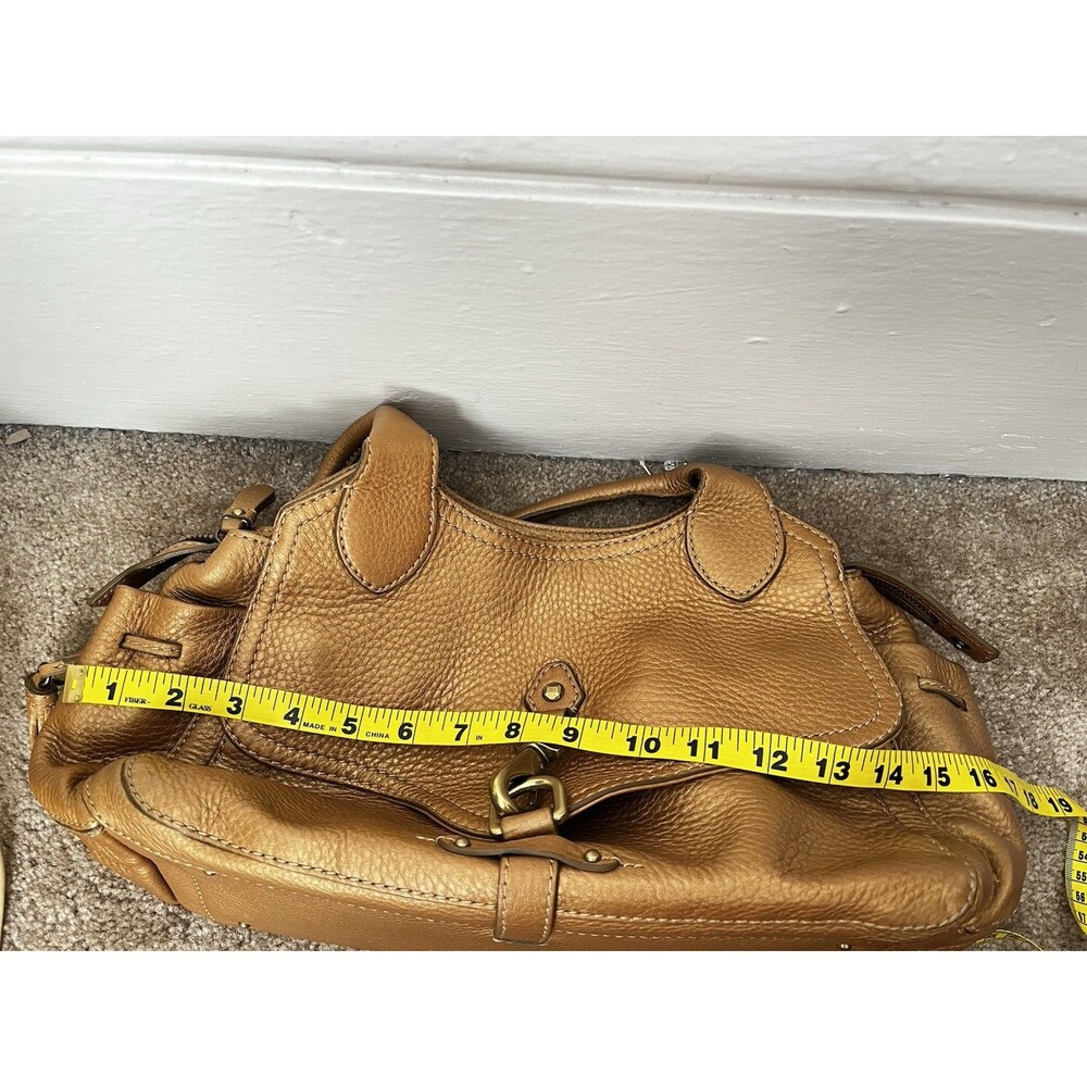 Cole Haan leather satchel purse Brown Village Work Office Professional Business - Picture 8 of 13